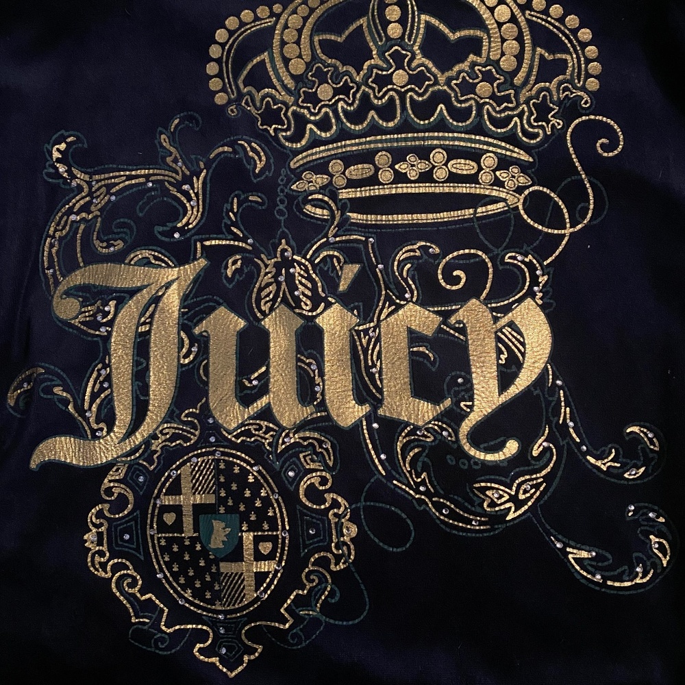 SOLD SOMEWHERE ELSE| Navy Blue Juicy Couture Zip Up